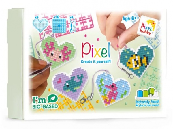 Kit 4 porte-Clés Coeur : animaux marins