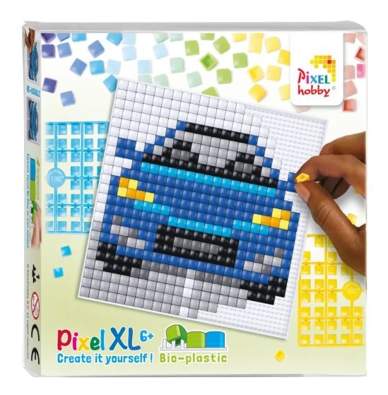 Kit pixel XL Voiture Bleue  plaque souple