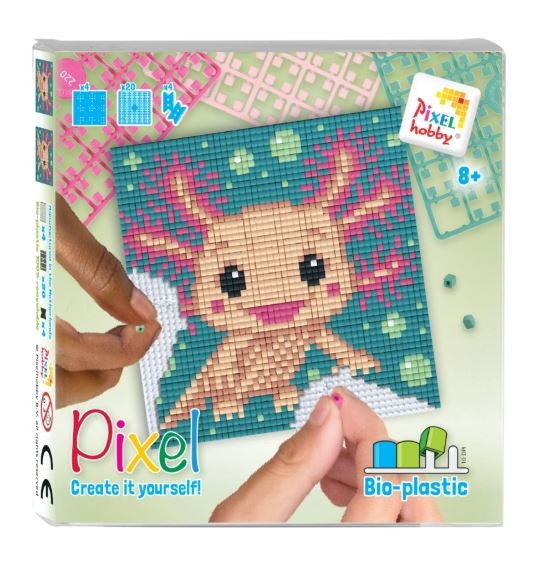 Kit pixel Axolotl 4 mini-plaques
