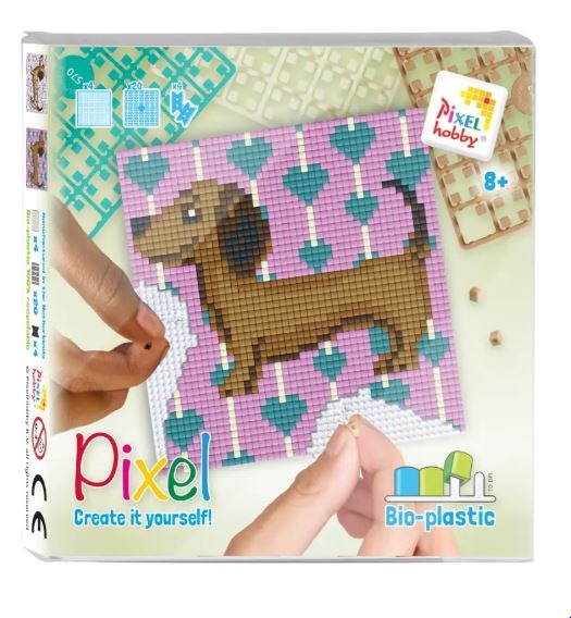 Kit pixel Teckel 4 mini-plaques