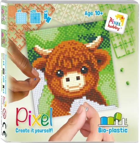 Kit pixel Highlander Ecossais 4 mini-plaques