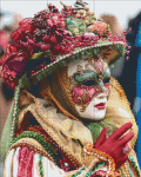 Masque d'Or et de Turquoise