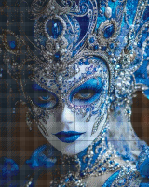 Masque d'Or et de Turquoise