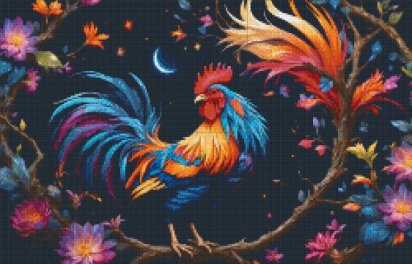 Le Coq de la nuit fleurie