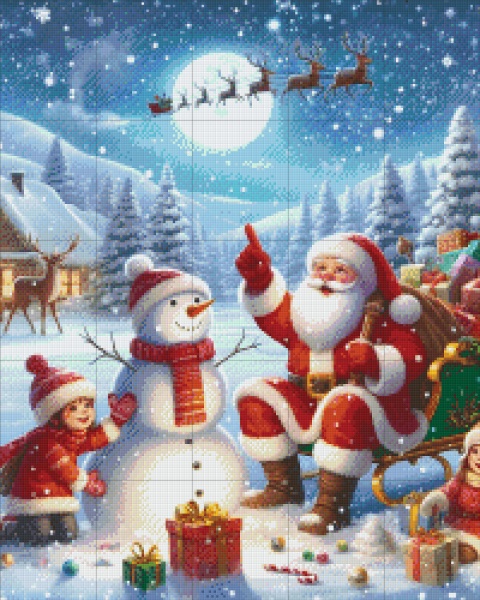 Père Noël dans la neige