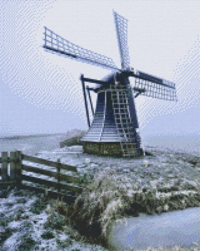 Moulin en hiver