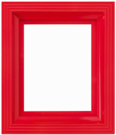 Cadre  rouge 1 plaque