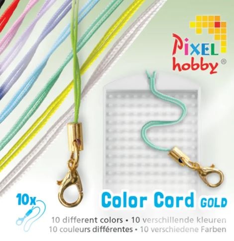 Cordons avec mousqueton couleur or