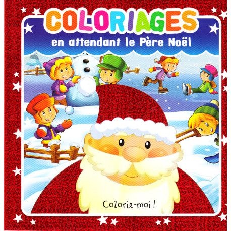 En attendant le Père Noël - coloriages