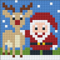 Père Noël et son renne