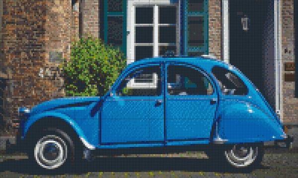 2 CV bleue