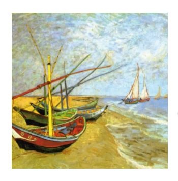 Bateaux des Saintes-Maries. Vincent Van Gogh