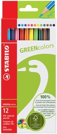 STABILO Crayon de couleur GREENcolors, étui carton de 12