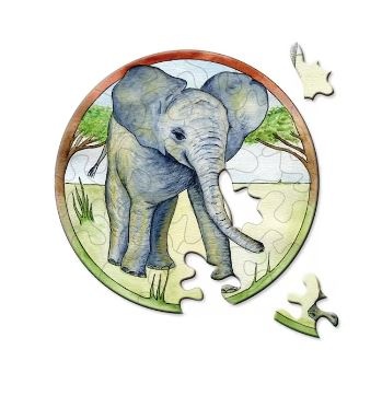 Eléphant puzzle picoli