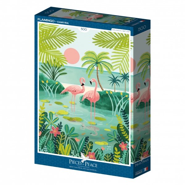 Flamingo - Pieces & Peace - 500 pièces