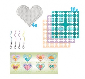 Kit 4 porte-Clés Coeur : été