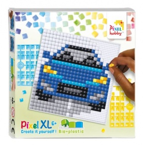 Kit pixel XL Voiture Bleue  plaque souple