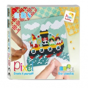 Kit pixel Saint Nicolas et son bateau 4 mini-plaques