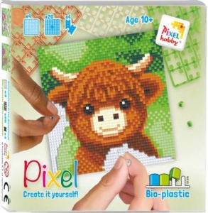 Kit pixel Highlander Ecossais 4 mini-plaques