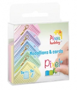 kit 5 médaillons de couleur pastel