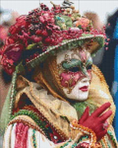 Masque d'Or et de Turquoise