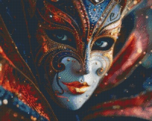 Masque d'Or et de Turquoise