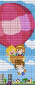 Enfants en montgolfière