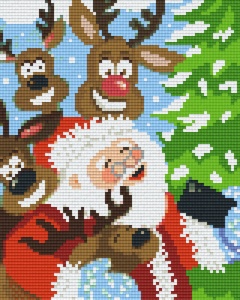 Père Noël et ses rennes