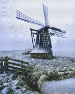 Moulin en hiver