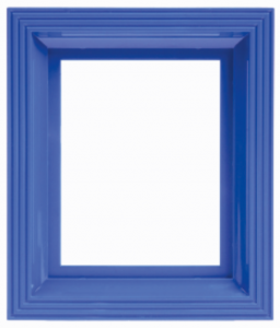 Cadre  bleu 1 plaque