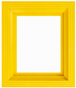 Cadre  jaune 1 plaque