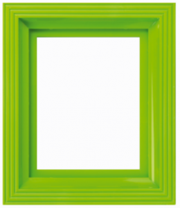 Cadre vert clair 1 plaque