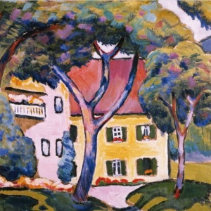 Maison Staudacher à Tegernsee par August Macke