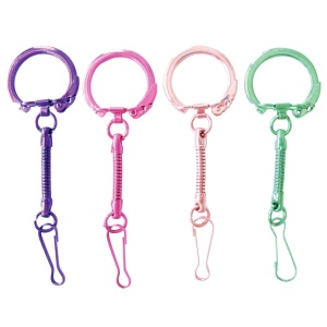 PORTE-CLES couleur POP AVEC MOUSQUETON - Fournitures diverses