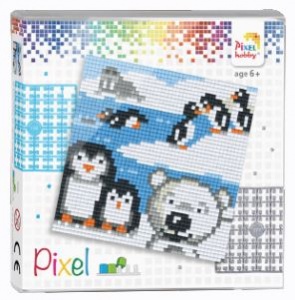 Kit pixel animaux de la banquise 4 mini-plaques