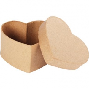 boîte forme cœur en carton
