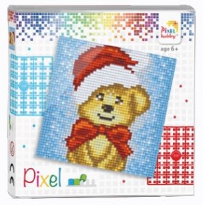 Kit pixel chien de noël 4 mini-plaques