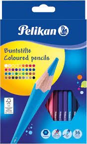 Pelikan Crayons de couleur standard, étui en carton de 12