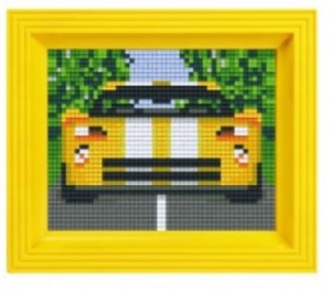 Kit pixel cadeau voiture jaune