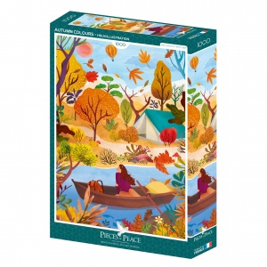 Autumn colors - Heln.illustration- Pieces & Peace  1000 pièces