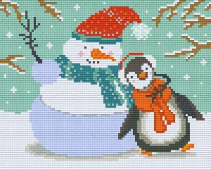 Pingouin et bonhomme de neige